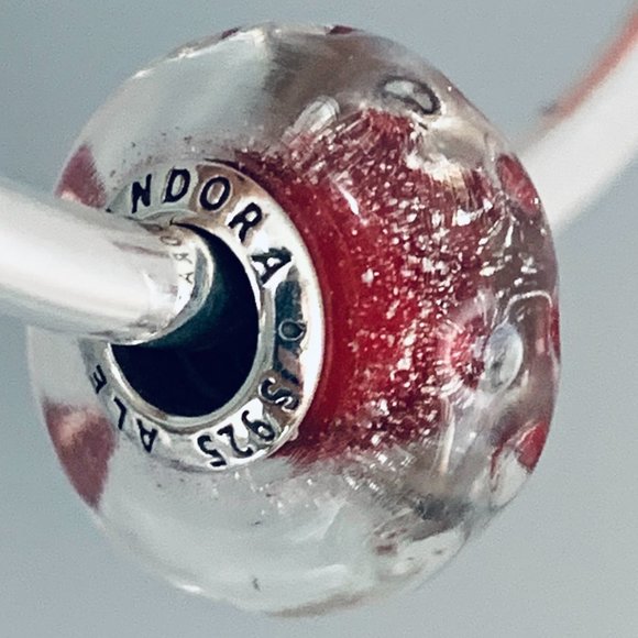 BRAND NEW AUTHENTIC Pandora Wavy Fancy Murano Glass Charm - Picture 5 of 7